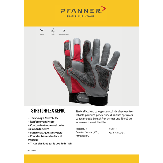 Gants Pfanner StretchFlex Kepro Pfanner
