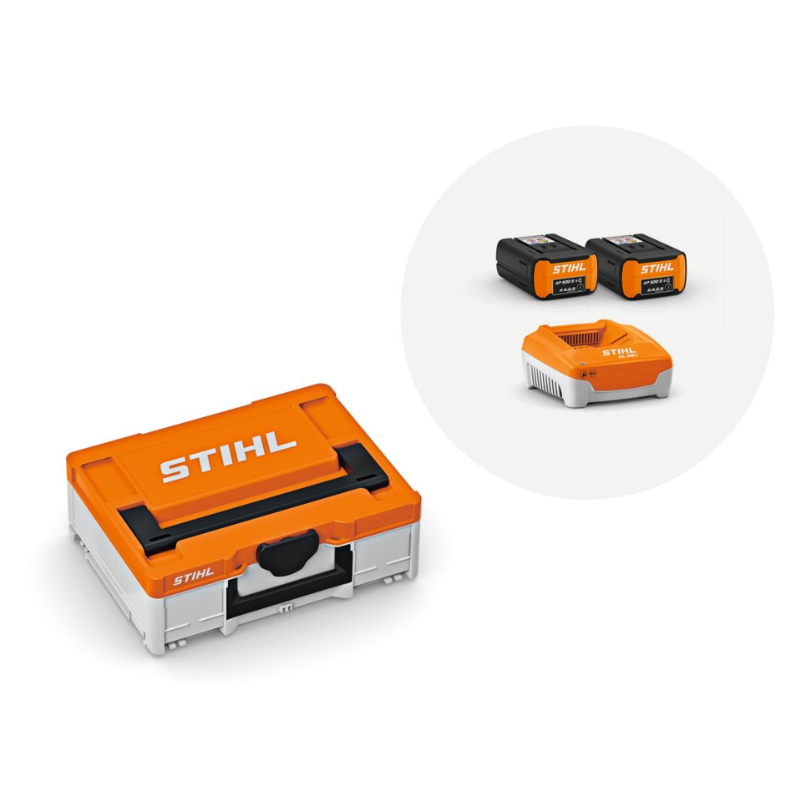 Pack STIHL Battery Box — 2× batteries AP 500 S + chargeur AL 501 Stihl