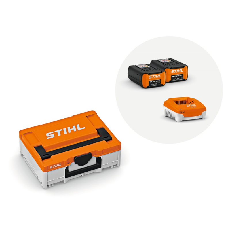 Pack STIHL Battery Box S — 2× batteries AP 200 S + chargeur AL 301 Stihl