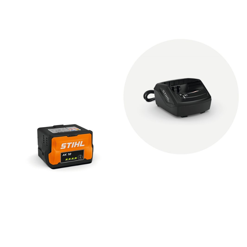 Pack de démarrage STIHL — 1× batterie AK 10 + 1× chargeur AL 101 Stihl