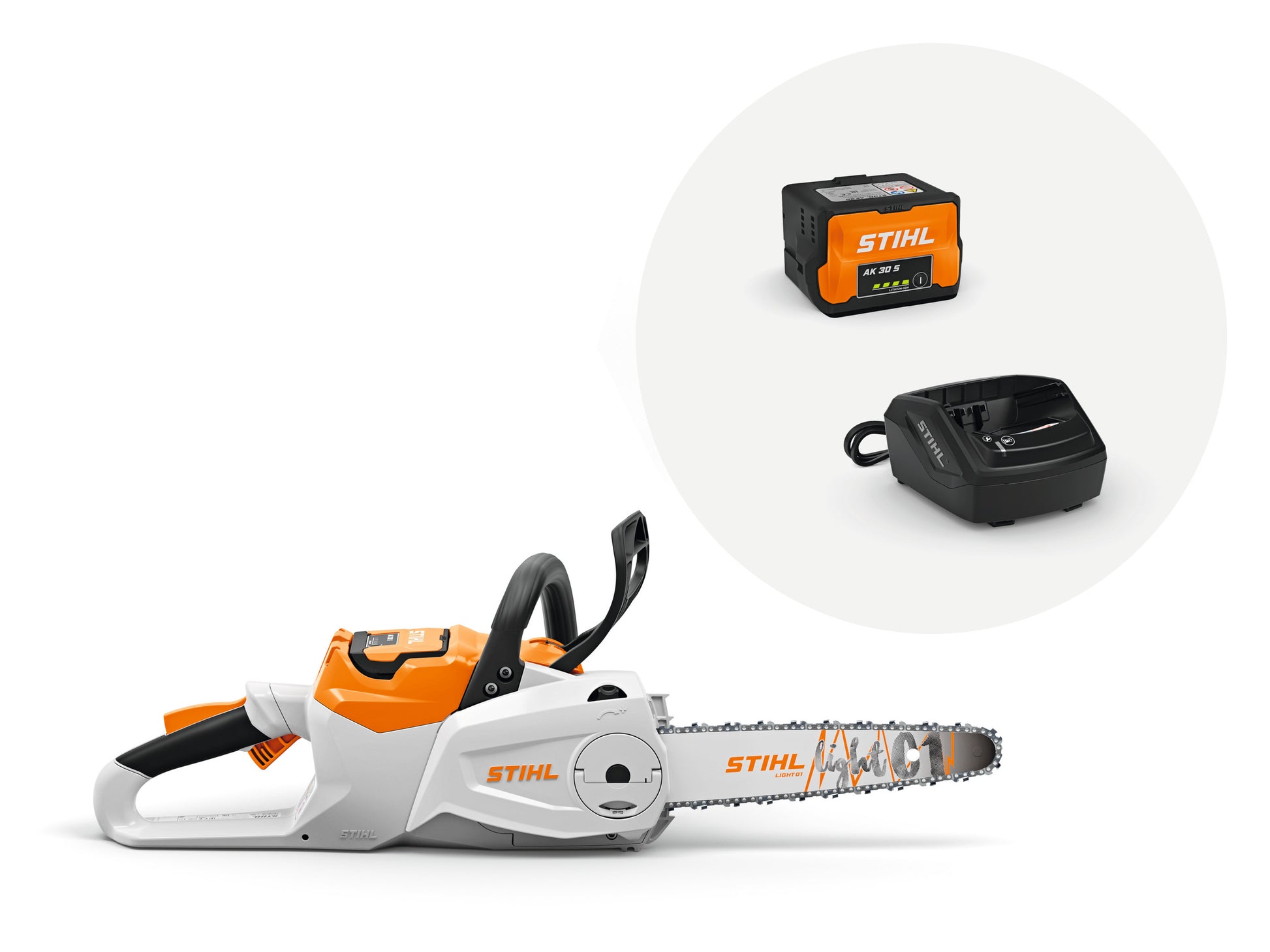 Tronçonneuse à batterie STIHL MSA 80 C-B — Set (batterie AK 30 S + chargeur AL 101, guide de 35 cm) Stihl