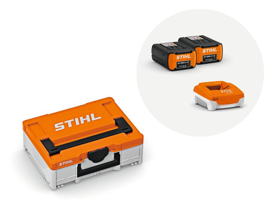 Pack STIHL Battery Box S — 2× batteries AP 200 S + chargeur AL 301 Stihl