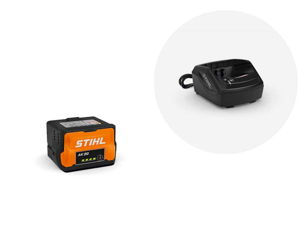 Pack de démarrage STIHL — 1× batterie AK 20 + 1× chargeur AL 101 Stihl